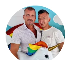 Bill & Jonathan — hosts of Double Rainbow Suites